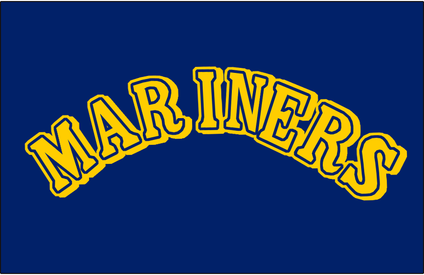 Seattle Mariners 1989-1992 Batting Practice Logo fabric transfer